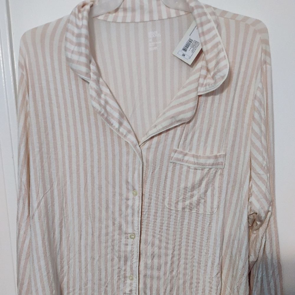 Stars Above Pink Striped Pajamas